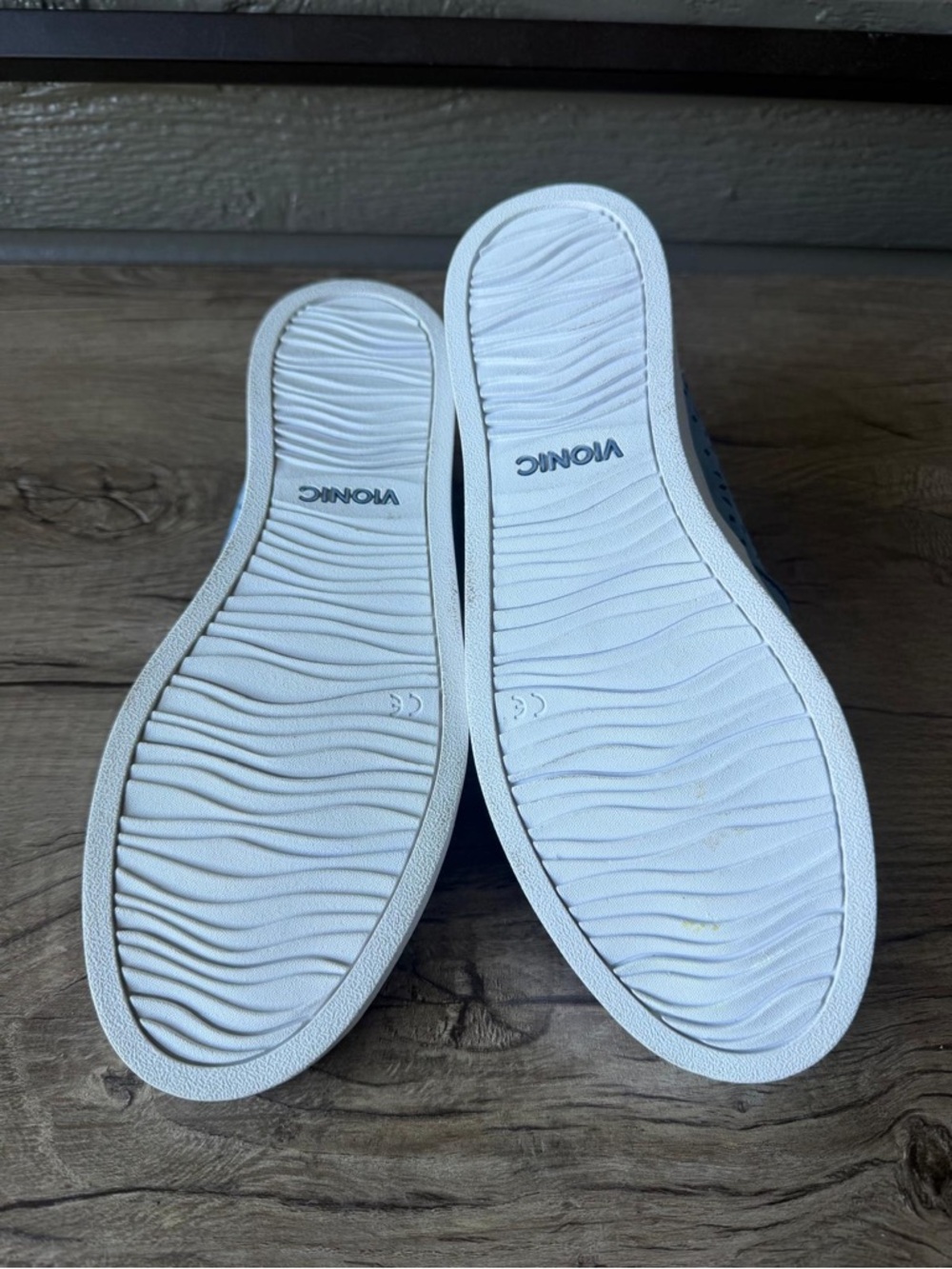 Vionic Women’s Sky-Blue Perforated Slip-On Sneakers - Picture 8 of 9